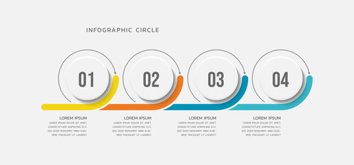 Modern infographics business template design