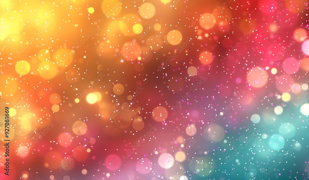 Poster a colorful background with many small circles