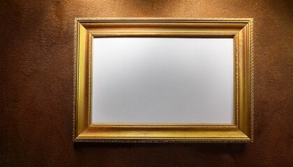 Luxurious Frame on Golden Background