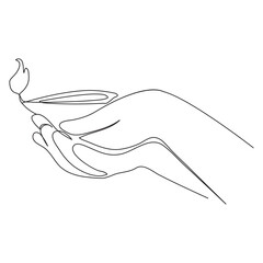 Obraz premium happy diwali Printone line continuous drawing candle animation perfect for burning memorial ceremony church tradition on white background, diwali candle continuous line drawing.