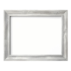 A simple white wooden picture frame, perfect for adding a touch of rustic charm to your home decor.