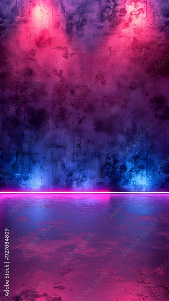 Poster glowing neon gradient background for tech product displays