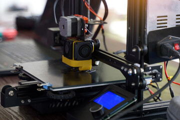 3D printer is a machine that uses additive processes to produce the desired tangible shape. By relying on information in digital form.