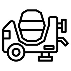 Concrete Mixer Icon