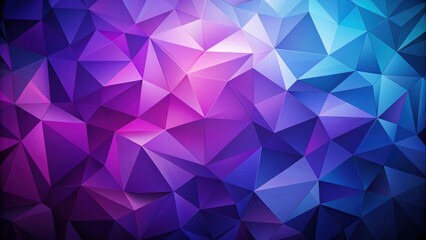 Fototapeta premium Abstract polygonal shapes in shades of purple and royal blue, geometric, abstract, design, pattern, background, futuristic