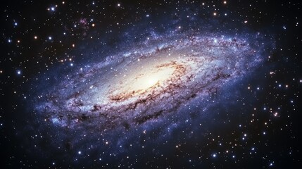 Fototapeta premium Night sky - Universe filled with stars, nebula and galaxy