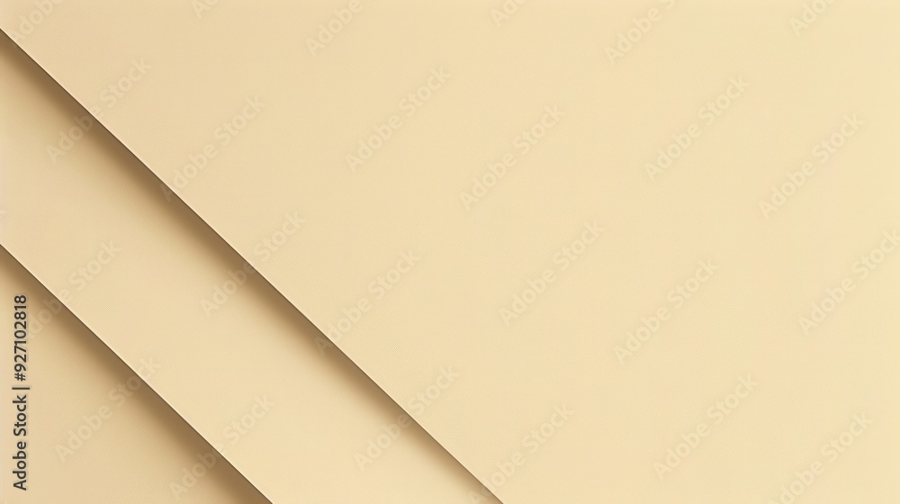 Aufkleber The image features a plain beige background with two diagonal lines in the lower left corner. The lines create a subtle sense of depth and movement.