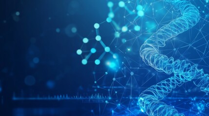 Medical science and technology Medical blue background vector image