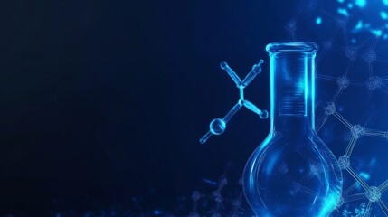 Medical science and technology Medical blue background vector image