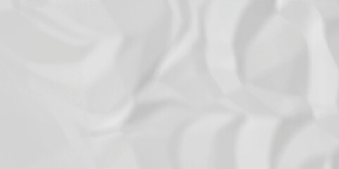 Obraz premium Empty Old paper craft Close up texture of white cardboard crumple on a creased recycle white craft paper texture background. grunge wrinkle old paper. 