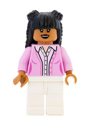 Obraz premium Dortmund - Deutschland 25. Juli 2024 - Lego Minifigure in modischer Kleidung und schwarze Haare