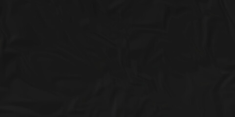 Old paper wrinkle empty Close up texture of black cardboard crumple on a creased recycle black craft paper texture background. grunge wrinkle old paper.	
