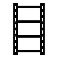 Obraz premium Cinema film strip icon isolated on white background