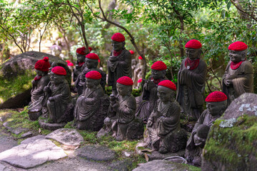 Daisho-in temple Jizo statues, Is a historic Japanese Buddhist temple complex with many temples and...