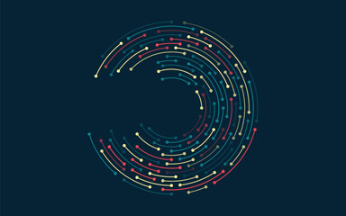 Abstract technology circuit board background