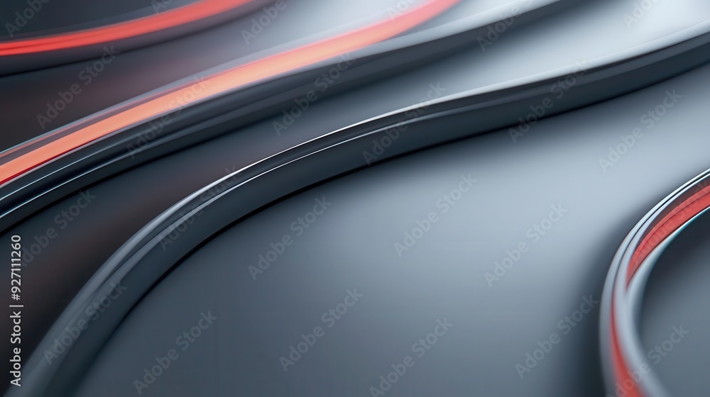 Poster abstract route with energy flow converging on a bright aim, futuristic design with ample space for t