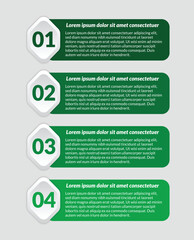 green infographic template design concept for business presentation banner workflow, flow chart, layout, process diagram and how it work eps 10