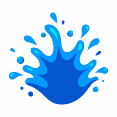 blue water splash