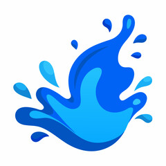 Fototapeta premium blue water splash