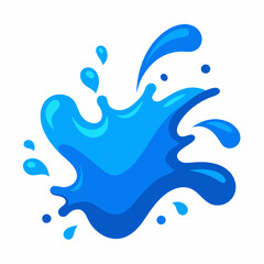blue water splash