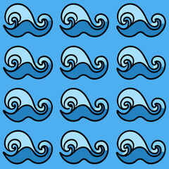 seamless wave pattern