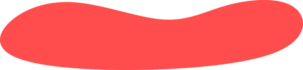 Abstract Long Blob Shape