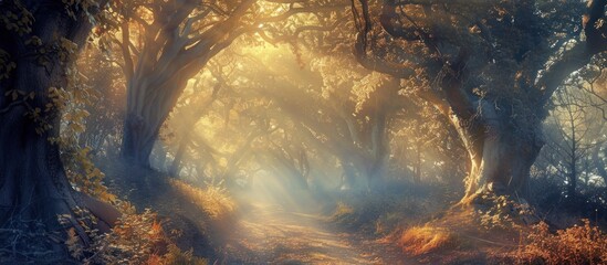 Obraz premium Mystical Forest Path