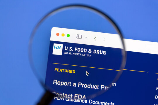 Ostersund, Sweden - Aug 18, 2024. FDA US Food and Drug webpage. The United States Food and Drug Administration FDA is a federal agency of the Department of Health and Human Service.