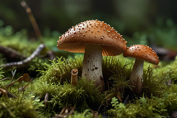 Fototapeta premium Mushroom in the forest