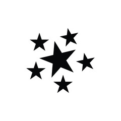 Fototapeta premium Sparkling Stars, Sparkle silhouette, Star clipart, Sparkle vector illustration