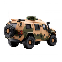 Obraz premium Military Armored Vehicle 4x4 Desert Camouflage