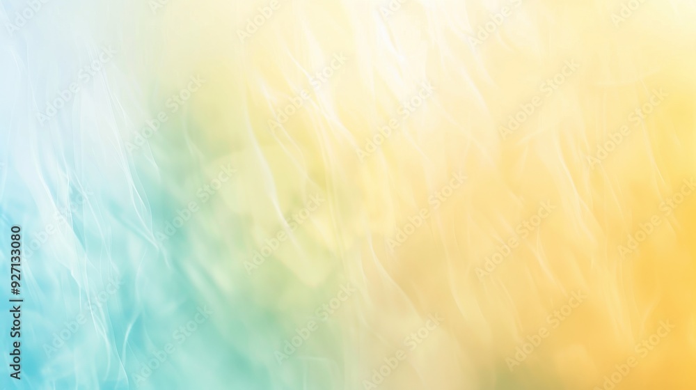Poster a soft, abstract background with a gradient of colors ranging from a pale blue to a bright yellow. t