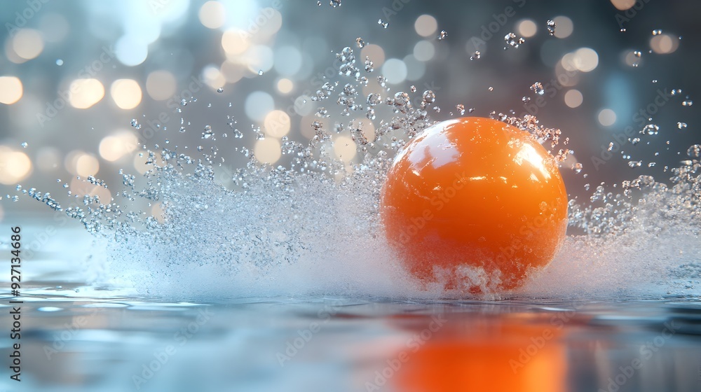 Poster futuristic 3d rendered visualization of precursor effect on reaction speed testing