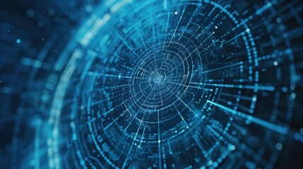 Fototapeta premium Abstract Digital Technology Circle