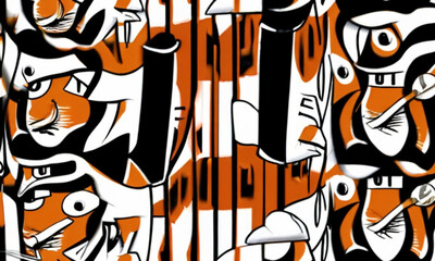 Fototapeta premium tiger skin pattern