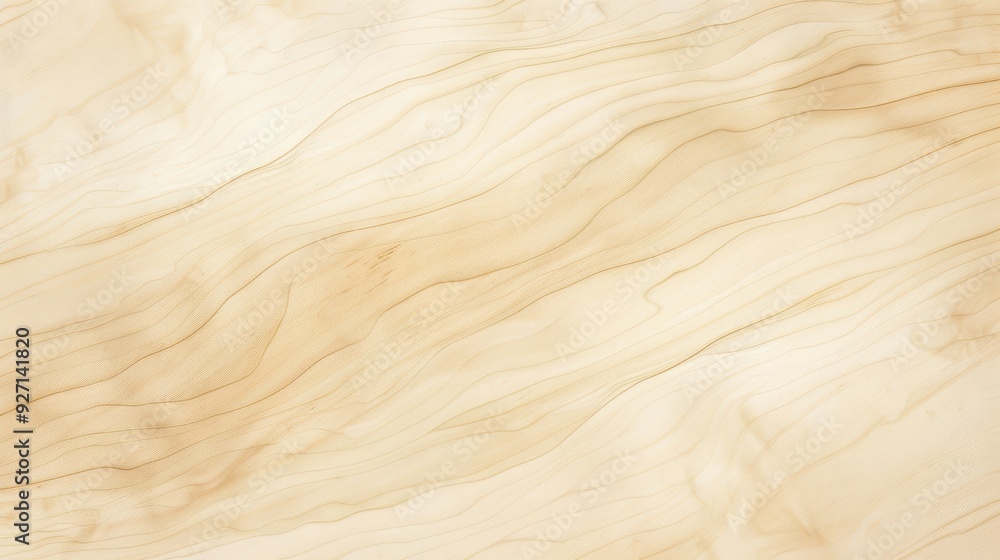 Poster A close-up image of light brown marble featuring a diagonal grain pattern. The texture of the stone is smooth and polished, with a subtle shine. The image showcases the natural beauty of marble, highl