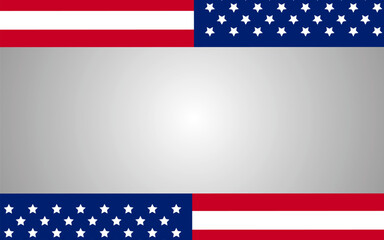 USA template background with copy space. USA background illustration