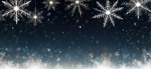 Christmas background with snowflakes