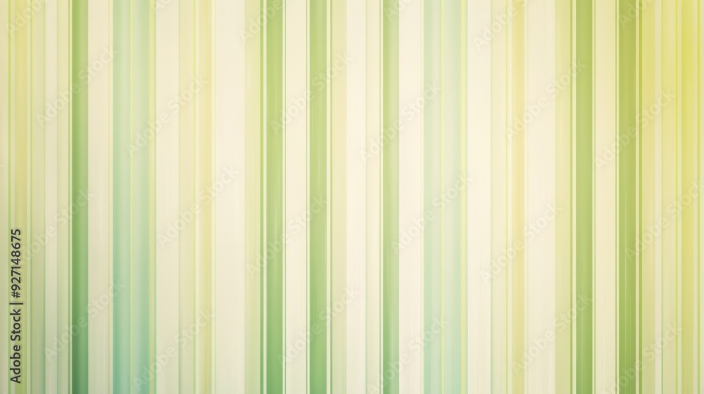 Poster a close-up image of a digitally-created abstract pattern of vertical stripes, with shades of green a