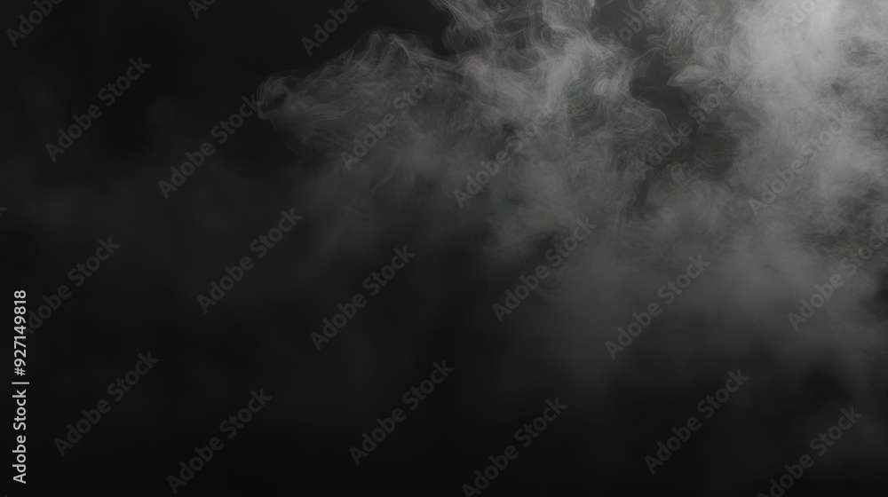 Aufkleber a dark background featuring swirling smoke, creating a moody and atmospheric effect.