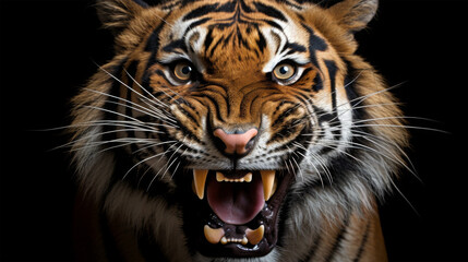 big tiger looking on background