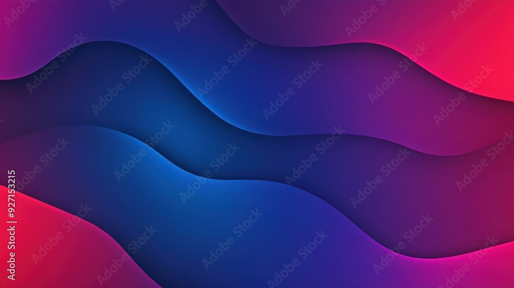 Poster vibrant abstract background with flowing waves in blue and pink hues, ideal for design projects and 