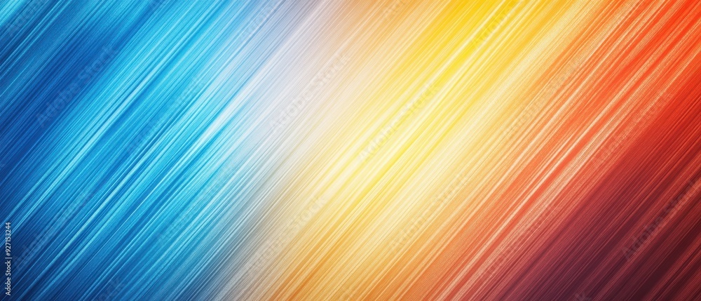Aufkleber Vibrant abstract background with diagonal streaks of blue, yellow, and red colors, creating a dynamic and energetic visual effect.