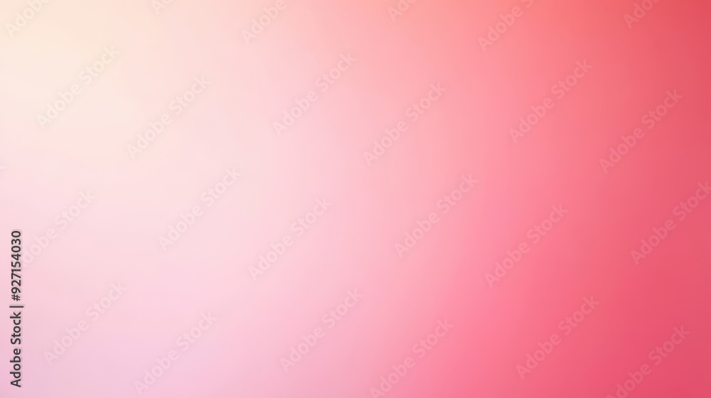 Aufkleber Abstract gradient background with smooth transition from light pink to red, perfect for design, web, and artistic projects.
