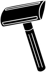barbershop illustration blade silhouette razor logo tool icon shave outline beard barber equipment sharp hair shaver care salon cut shape hygiene steel male for vector graphic background