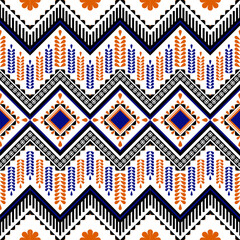 Thai pattern, Thai fabric,Art Design Creative Exotic Fabric,Abstract ethnic geometric pattern,print,border,tradition,ethnic oriental floral seamless pattern,illustration