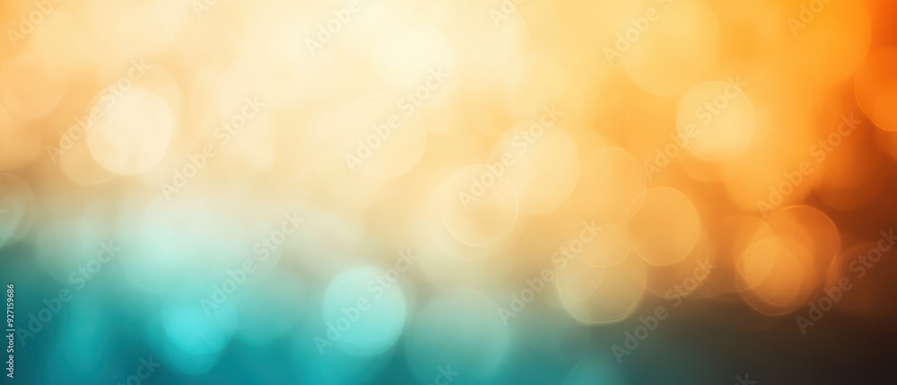 Fototapete abstract bokeh light background in warm and cool tones, perfect for festive, dreamy, or creative des