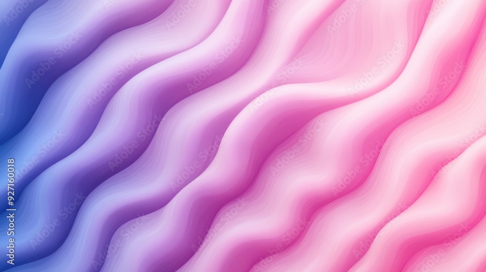 Poster abstract wavy gradient background with pink and blue hues. perfect for design, web, and print projec