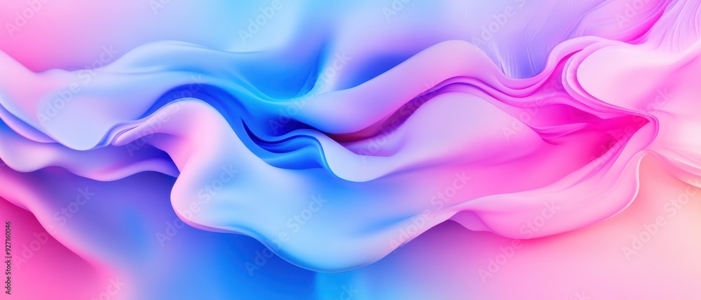 Aufkleber colorful abstract background featuring fluid gradients of pink, blue, and purple hues creating a vib