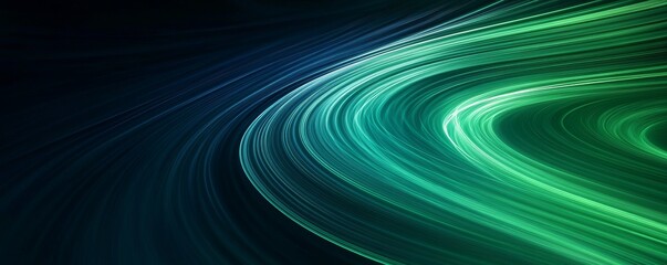 Abstract background with green and blue lines